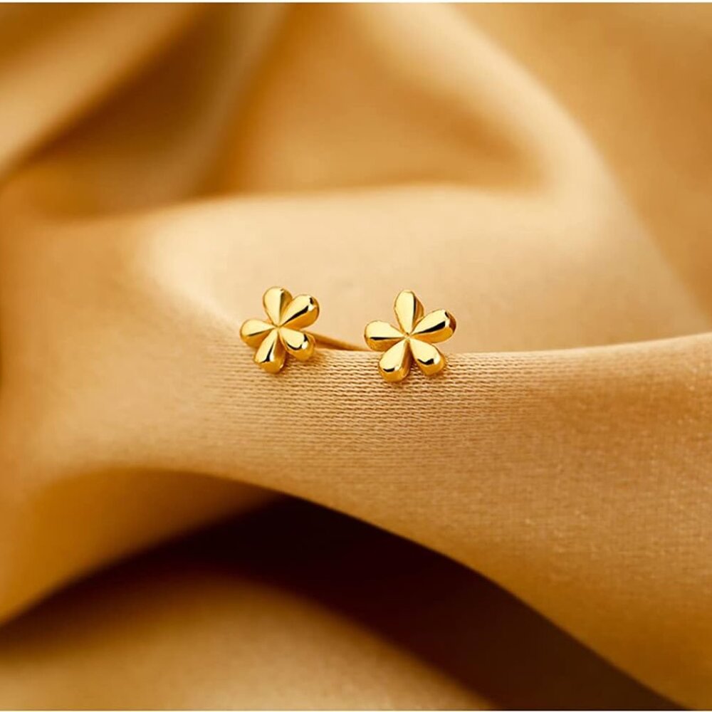 Solid 925 Sterling Silver Daisy Stud Earrings Flo… - image 6